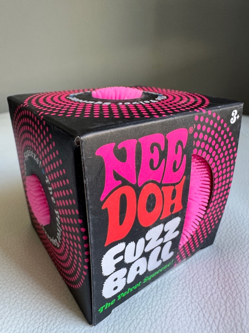 SHIPS TODAY! Nee Doh Fuzz Ball pink Squishy Fidget TikTok Viral Toy NEW
